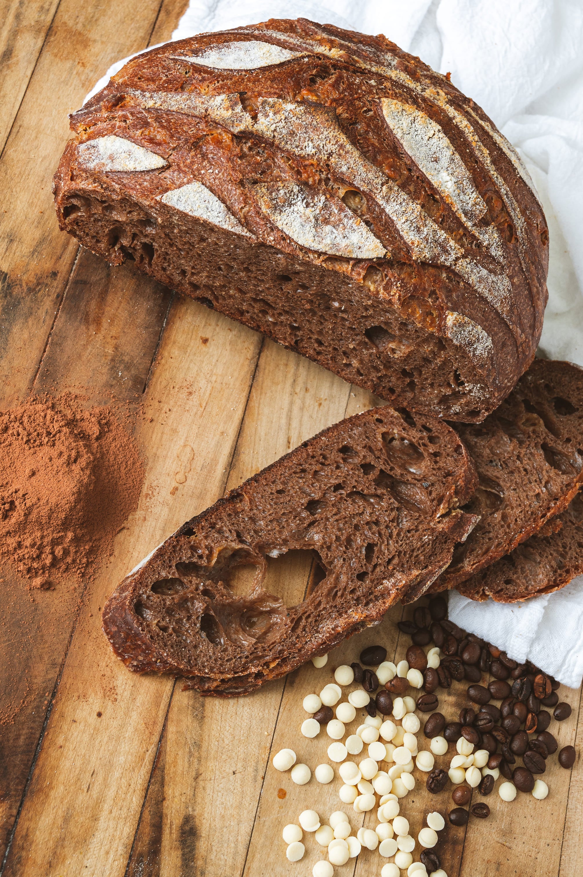 Chocolate sourdough loaf