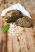Matcha & coconut sourdough loaf